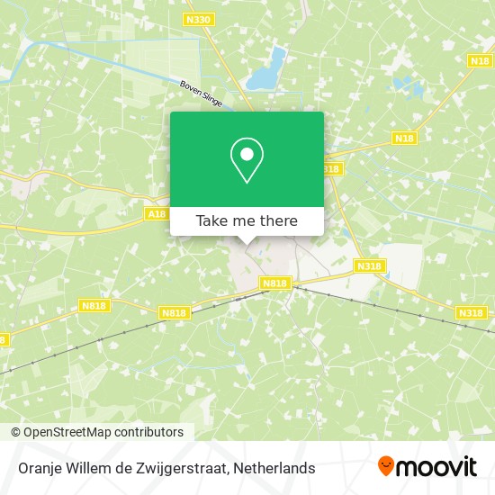 Oranje Willem de Zwijgerstraat Karte