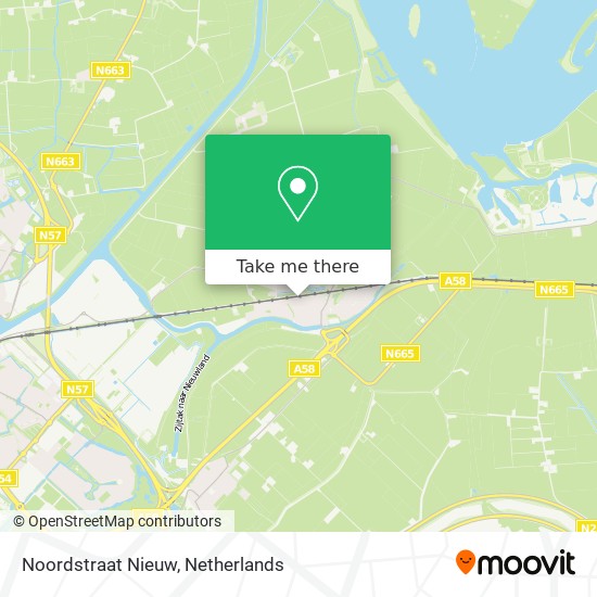 Noordstraat Nieuw map