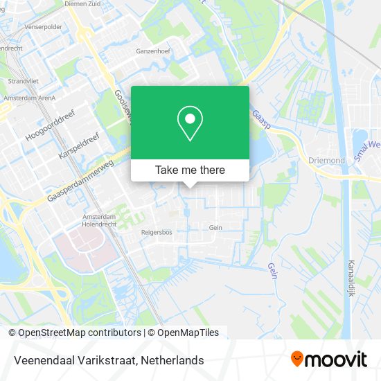 Veenendaal Varikstraat map