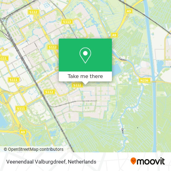 Veenendaal Valburgdreef map