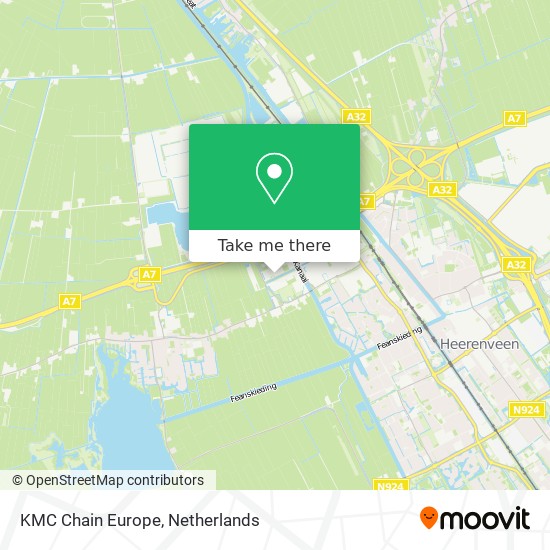 KMC Chain Europe map