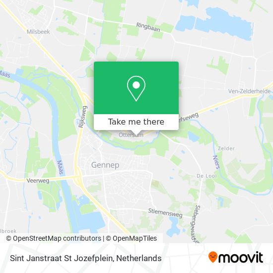 Sint Janstraat St Jozefplein map