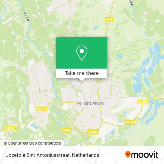 Jozefple Sint Antoniusstraat map