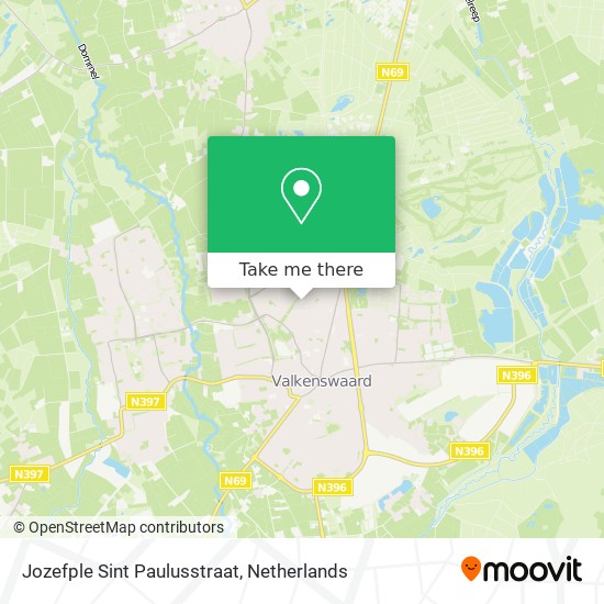 Jozefple Sint Paulusstraat map