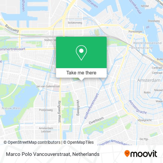 Marco Polo Vancouverstraat map