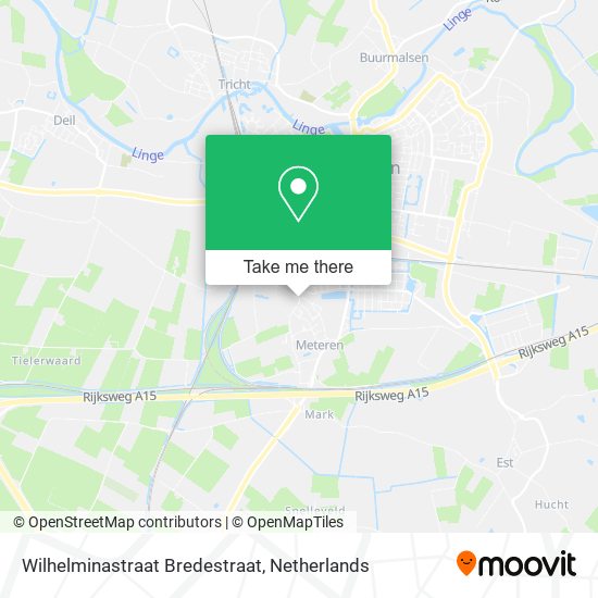 Wilhelminastraat Bredestraat map