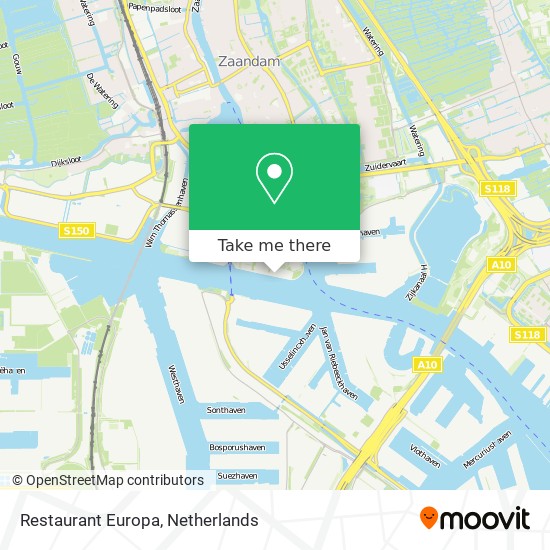 Restaurant Europa map