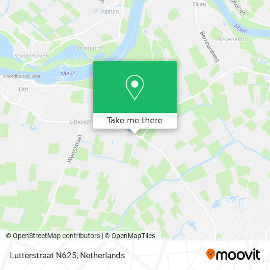 Lutterstraat N625 Karte