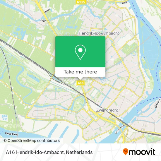 A16 Hendrik-Ido-Ambacht map