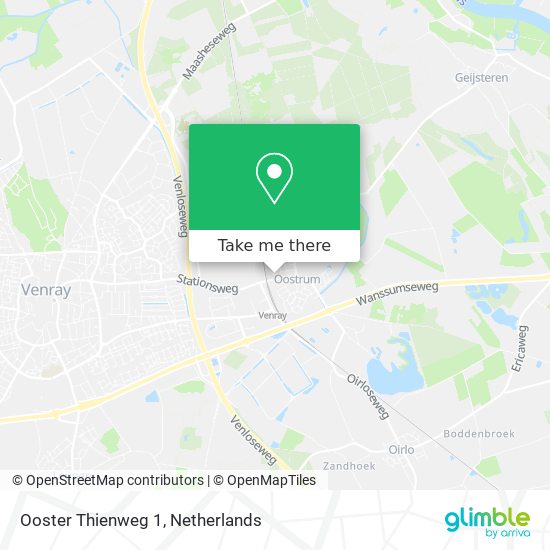 Ooster Thienweg 1 map