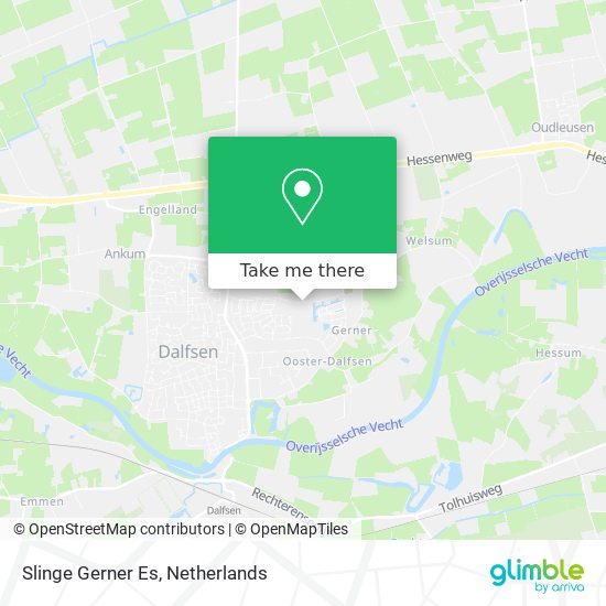 Slinge Gerner Es map