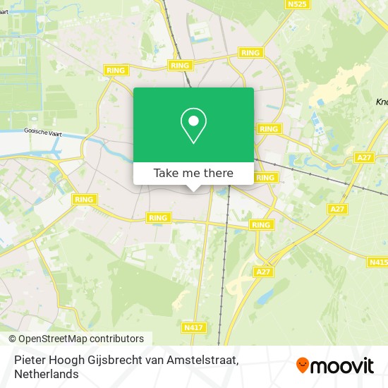 Pieter Hoogh Gijsbrecht van Amstelstraat map