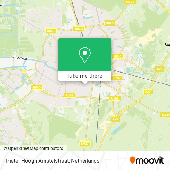 Pieter Hoogh Amstelstraat map