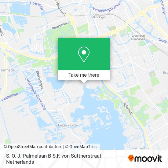 S. O. J. Palmelaan B.S.F. von Suttnerstraat map
