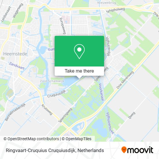Ringvaart-Cruquius Cruquiusdijk map