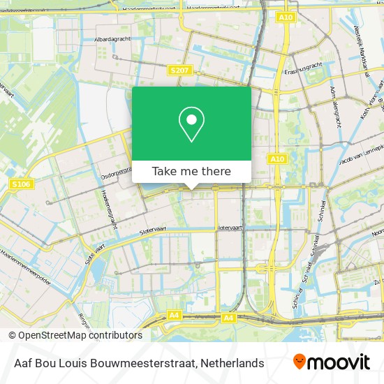 Aaf Bou Louis Bouwmeesterstraat map