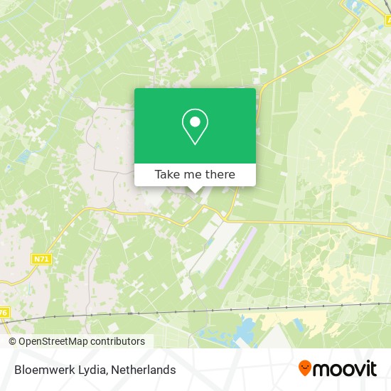 Bloemwerk Lydia map