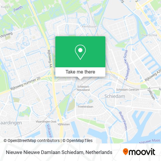 Nieuwe Nieuwe Damlaan Schiedam map