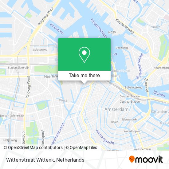 Wittenstraat Wittenk map