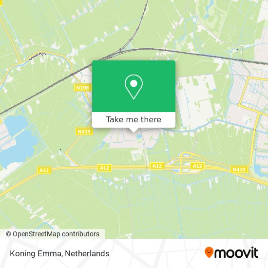 Koning Emma map