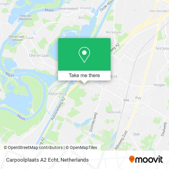 Carpoolplaats A2 Echt map