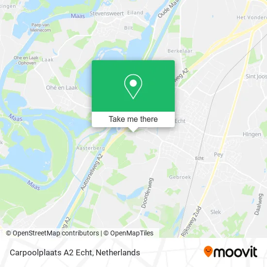 Carpoolplaats A2 Echt map
