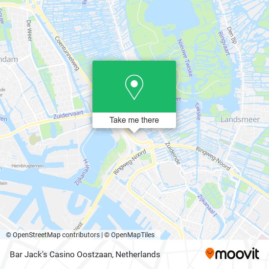 Bar Jack's Casino Oostzaan map