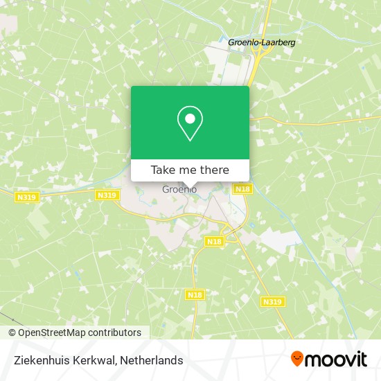 Ziekenhuis Kerkwal map