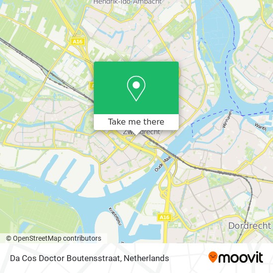 Da Cos Doctor Boutensstraat map