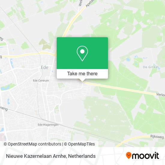 Nieuwe Kazernelaan Arnhe map