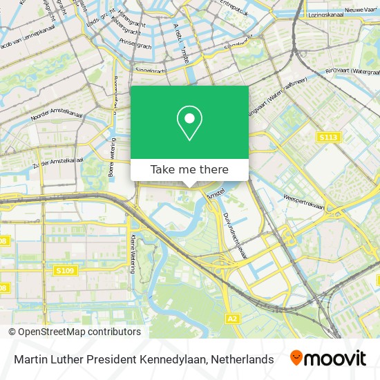 Martin Luther President Kennedylaan map