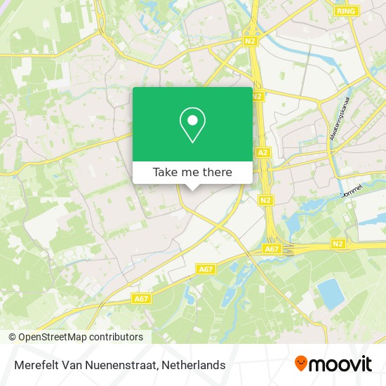 Merefelt Van Nuenenstraat map