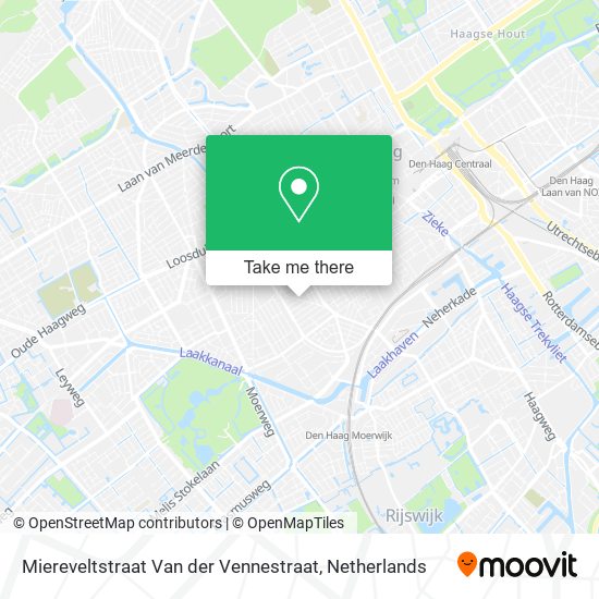 Miereveltstraat Van der Vennestraat Karte