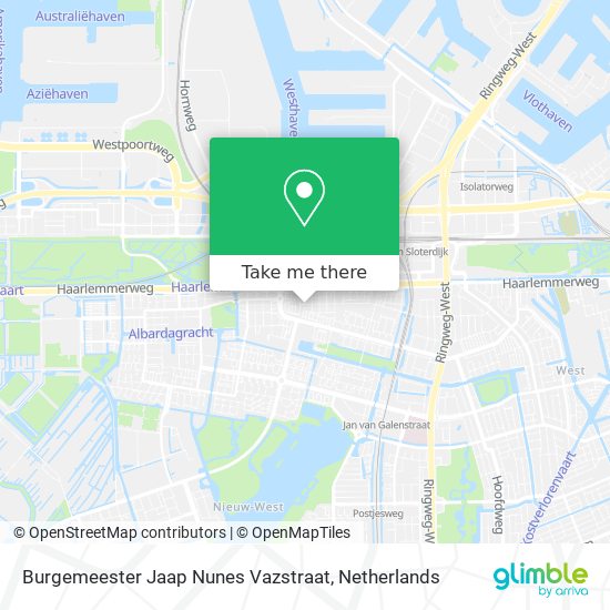 Burgemeester Jaap Nunes Vazstraat map