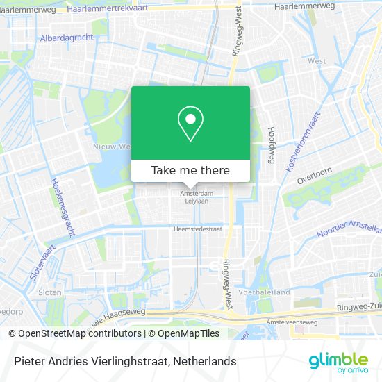 Pieter Andries Vierlinghstraat map