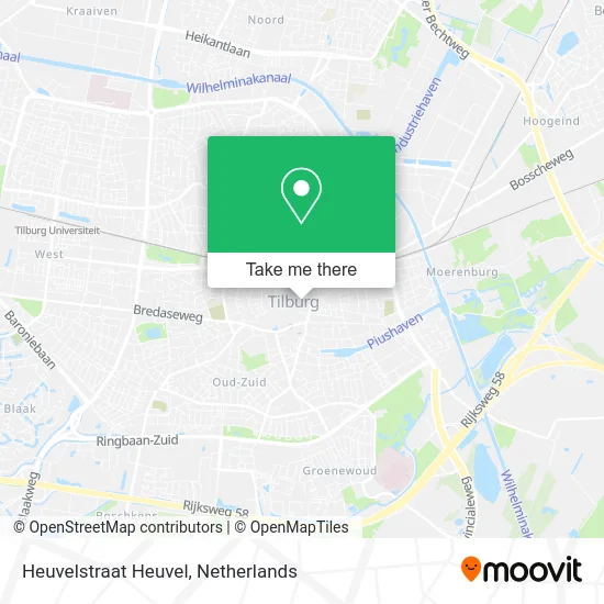 Heuvelstraat Heuvel map