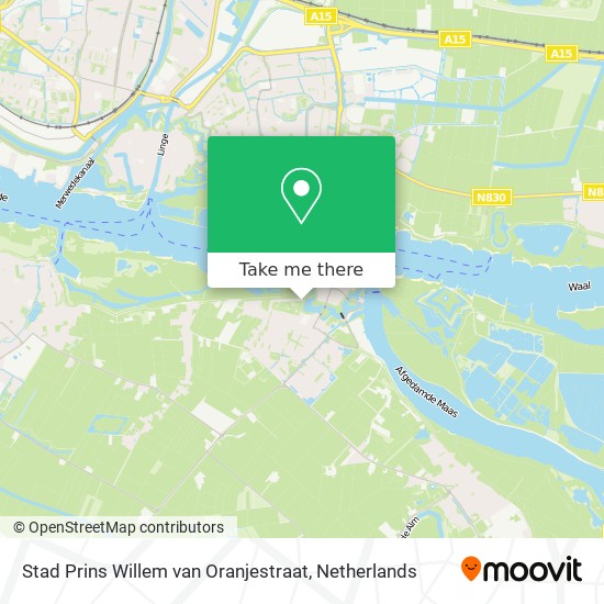 Stad Prins Willem van Oranjestraat map