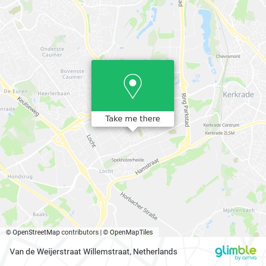 Van de Weijerstraat Willemstraat map