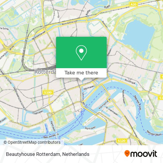 Beautyhouse Rotterdam map