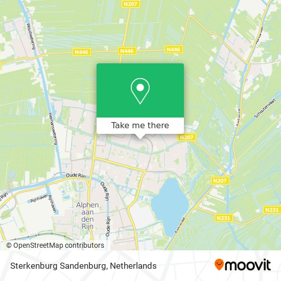 Sterkenburg Sandenburg map