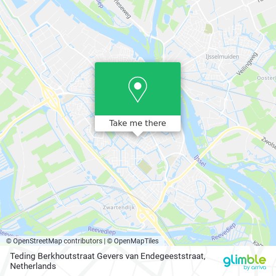 Teding Berkhoutstraat Gevers van Endegeeststraat Karte
