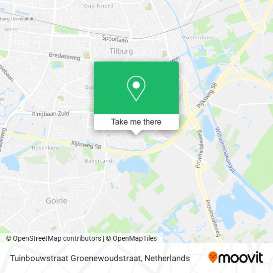 Tuinbouwstraat Groenewoudstraat map