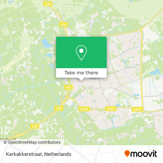 Kerkakkerstraat map