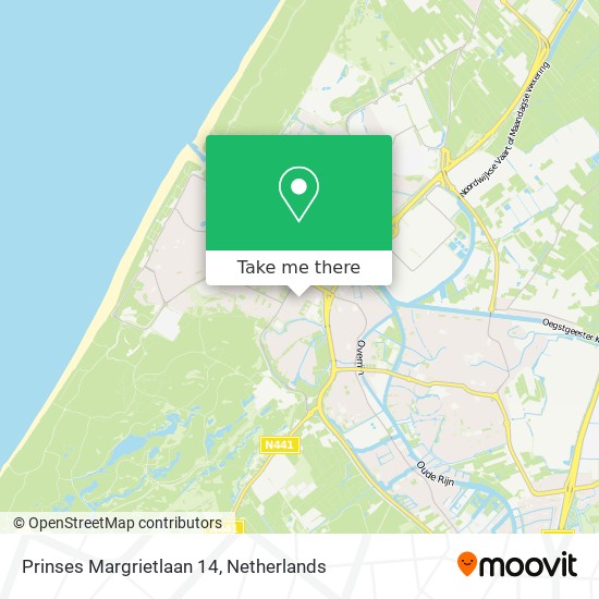 Prinses Margrietlaan 14 map