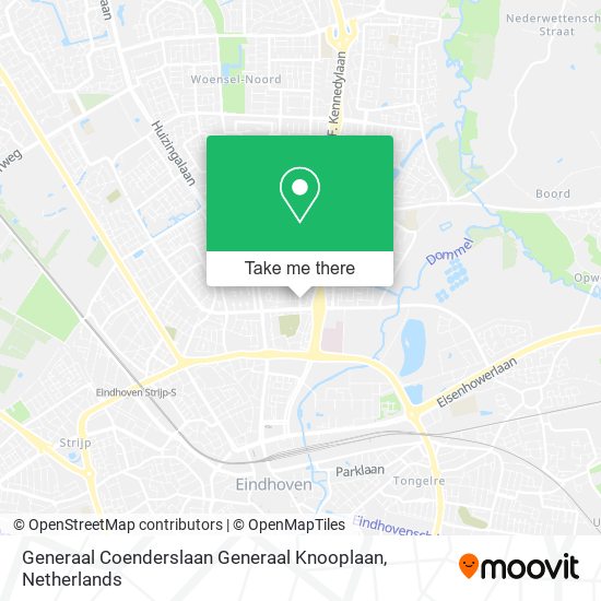 Generaal Coenderslaan Generaal Knooplaan map