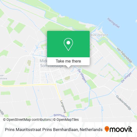 Prins Mauritsstraat Prins Bernhardlaan map