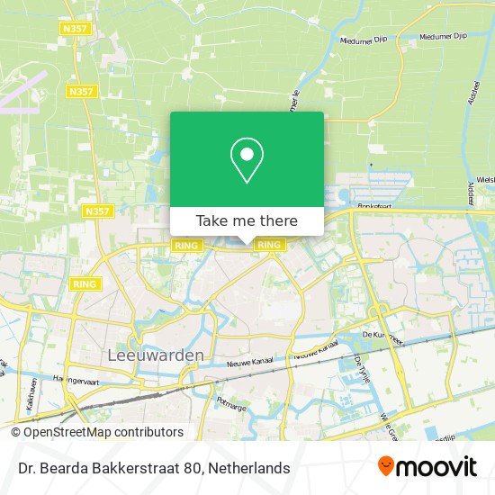 Dr. Bearda Bakkerstraat 80 map