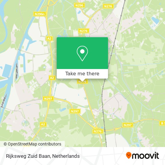 Rijksweg Zuid Baan map