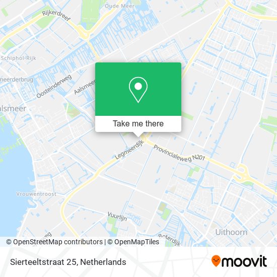 Sierteeltstraat 25 Karte