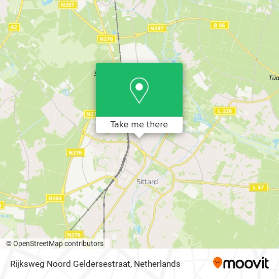 Rijksweg Noord Geldersestraat map